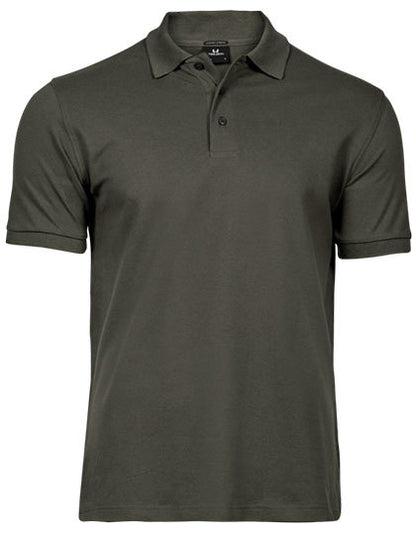 Men´s Luxury Stretch Polo - Tiefgrün