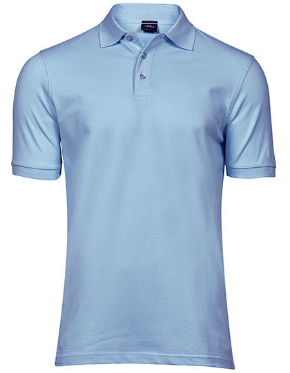 Men´s Luxury Stretch Polo - Hellblau