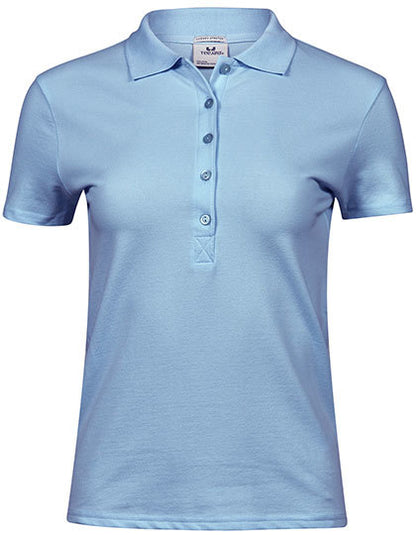 Women´s Luxury Stretch Polo - Hellblau