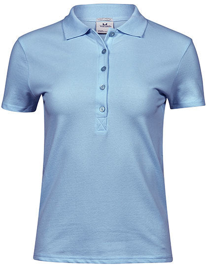 Women´s Luxury Stretch Polo - Hellblau