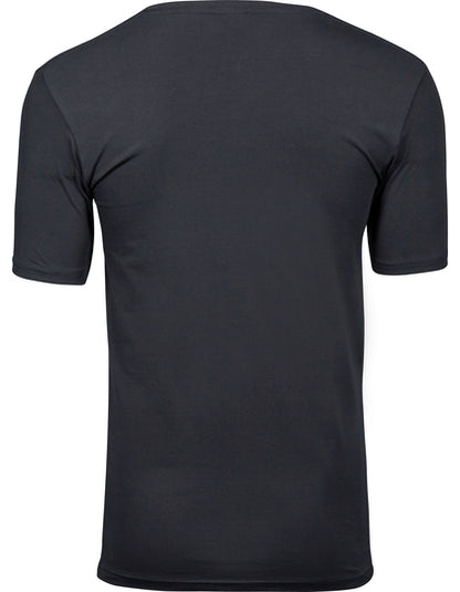 Stretch V-Neck Tee - Schwarz