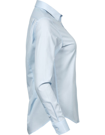 Women´s Stretch Luxury Shirt-Hellblau