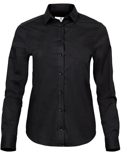 Women´s Stretch Luxury Shirt-Schwarz
