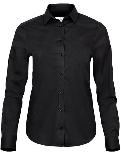 Women´s Stretch Luxury Shirt-Schwarz