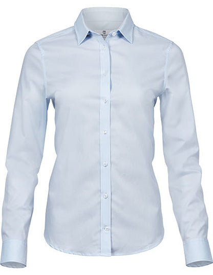 Women´s Stretch Luxury Shirt-Hellblau