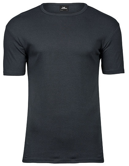 Men´s Interlock Tee - Dunkelgrau (einfarbig)