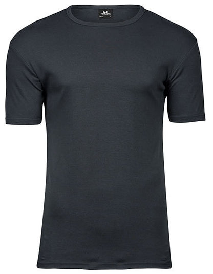 Men´s Interlock Tee - Dunkelgrau (einfarbig)