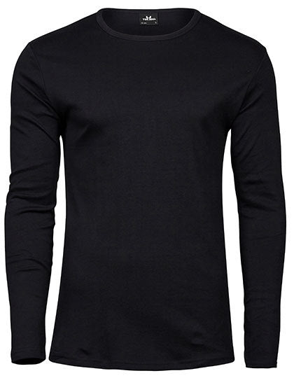 Men´s Long Sleeve Interlock Tee - Schwarz