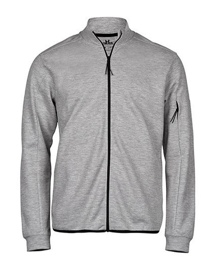 Athletic Full Zip Sweat -    Heather Grey