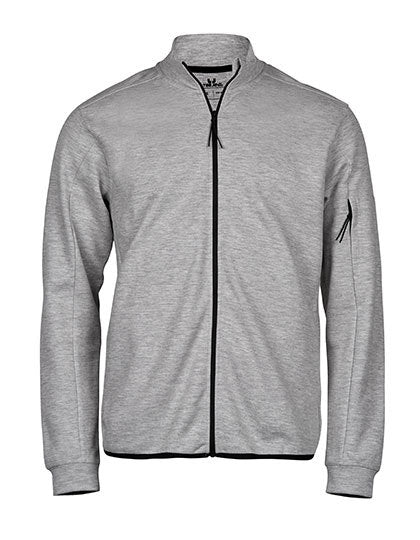 Athletic Full Zip Sweat -    Heather Grey