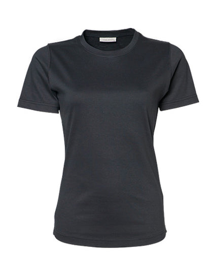 Women´s Interlock Tee - Dunkelgrau (einfarbig)