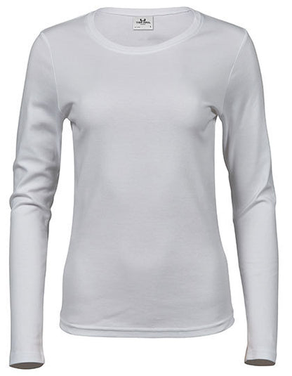 Women´s Long Sleeve Interlock Tee - Weiss