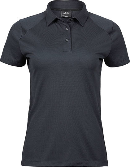 Women´s Luxury Sport Polo -Dunkelgrau (einfarbig)