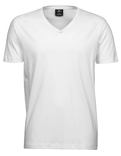 Fashion V-Neck Sof Tee - Weiss