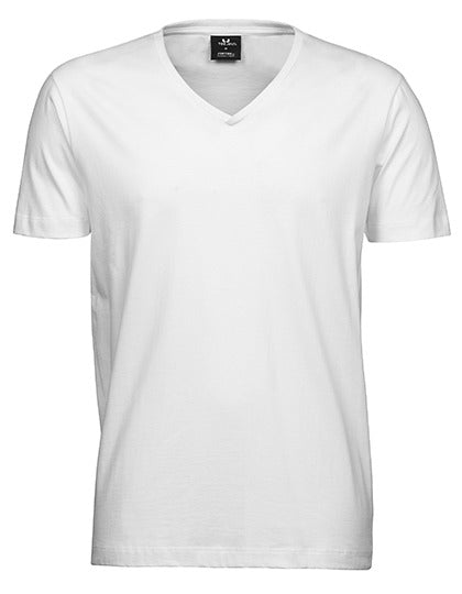 Fashion V-Neck Sof Tee - Weiss