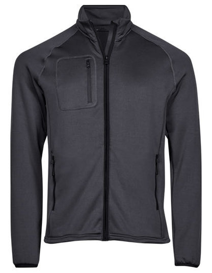 Stretch Fleece Jacket - Dunkelgrau (einfarbig)