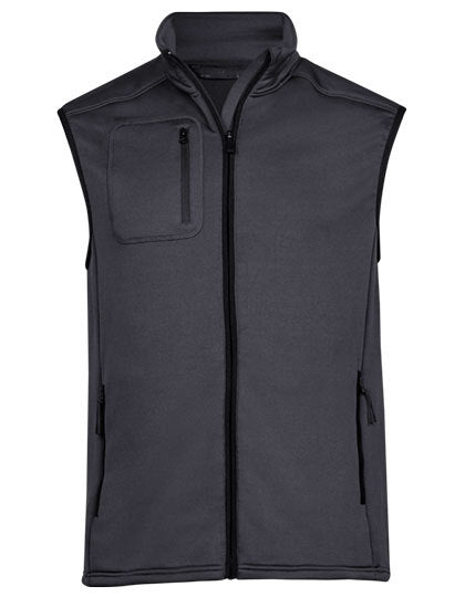 Stretch Fleece Bodywarmer - Dunkelgrau (einfarbig)