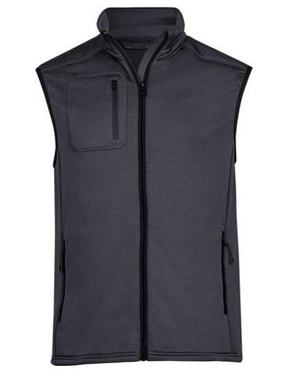 Stretch Fleece Bodywarmer - Dunkelgrau (einfarbig)
