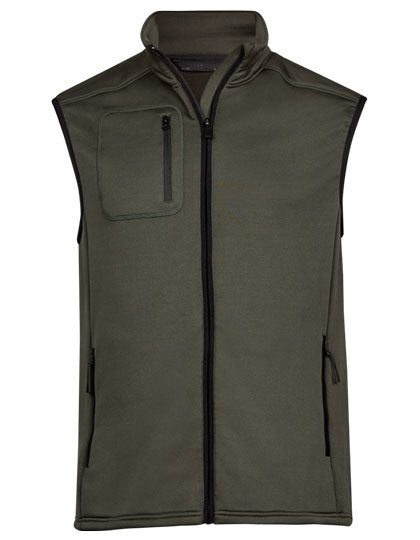 Stretch Fleece Bodywarmer - Tiefgrün