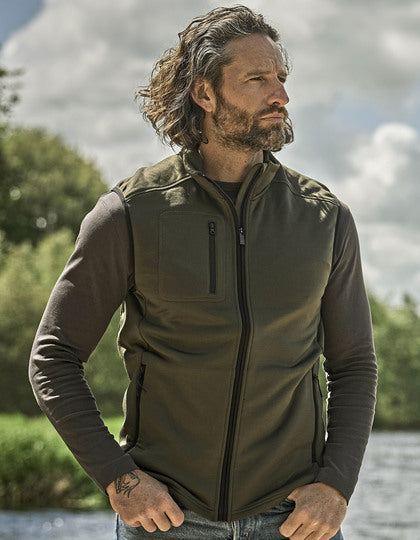 Stretch Fleece Bodywarmer - Schwarz