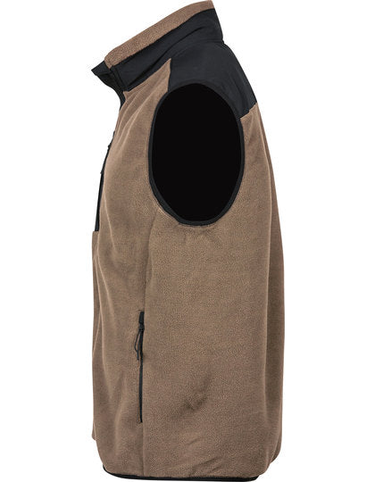 Mountain Fleece Bodywarmer - Ton - Schwarz