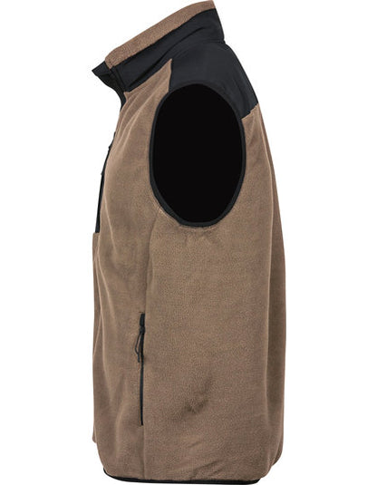 Mountain Fleece Bodywarmer - Ton - Schwarz