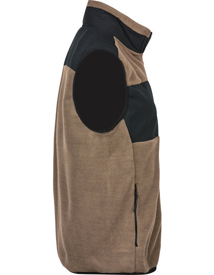 Mountain Fleece Bodywarmer - Ton - Schwarz