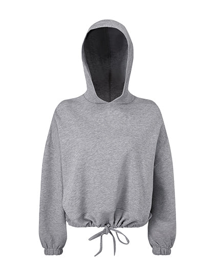 Women´s Cropped Oversize Hoodie - Heather Grey
