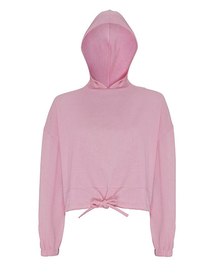 Women´s Cropped Oversize Hoodie - Hellrosa