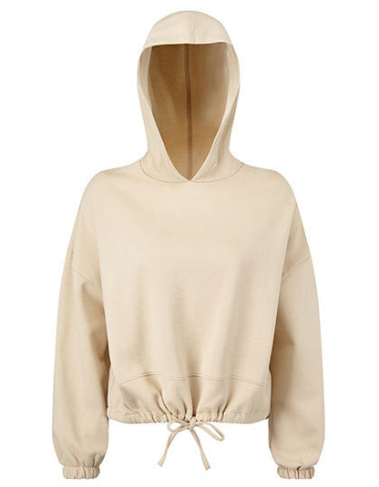 Women´s Cropped Oversize Hoodie - Nuda