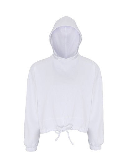 Women´s Cropped Oversize Hoodie - Weiss