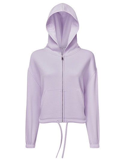 Women´s Recycled Drawstring Full-Zip Hoodie -    Lila