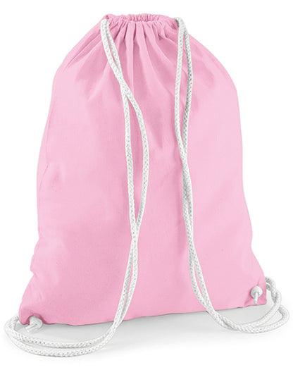Cotton Gymsac -  Klassisches Rosa   - Weiss