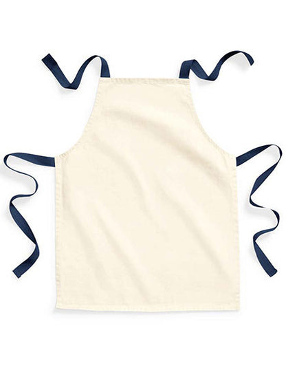 Fairtrade Cotton Junior Craft Apron Klassisches Französische Marine /Natürlich