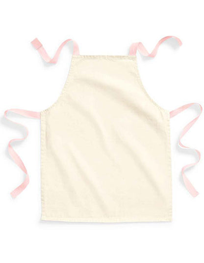 Fairtrade Cotton Junior Craft Apron Pastellrosa/Natürlich