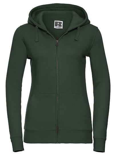 Ladies´ Authentic Zipped Hood Jacket - Flaschengrün