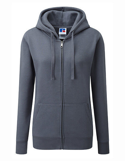 Ladies´ Authentic Zipped Hood Jacket - Convoy Grey (einfarbig)