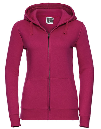 Ladies´ Authentic Zipped Hood Jacket - Fuchsie