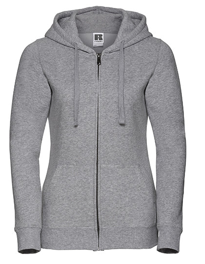 Ladies´ Authentic Zipped Hood Jacket - helles Oxford (Heather