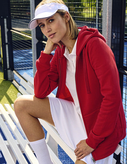 Ladies´ Authentic Zipped Hood Jacket - Fuchsie