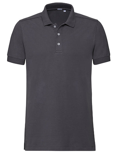 Men's Fitted Stretch Polo  -convey grau