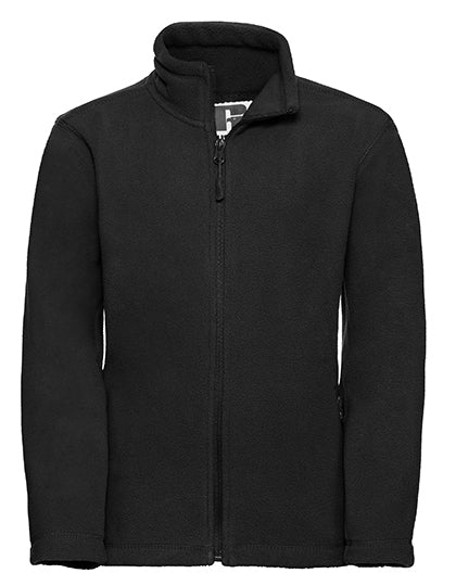 Kids´ Full Zip Outdoor Fleece - Schwarz