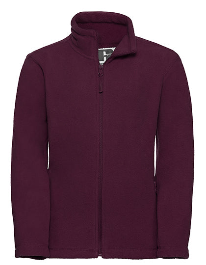 Kids´ Full Zip Outdoor Fleece - Burgund