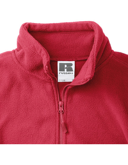 Men´s Full Zip Outdoor Fleece - klassisches Rot