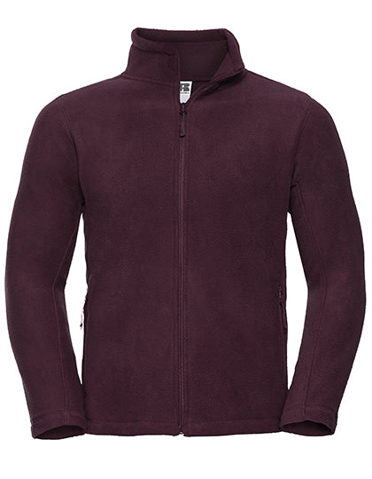 Men´s Full Zip Outdoor Fleece -  Burgund