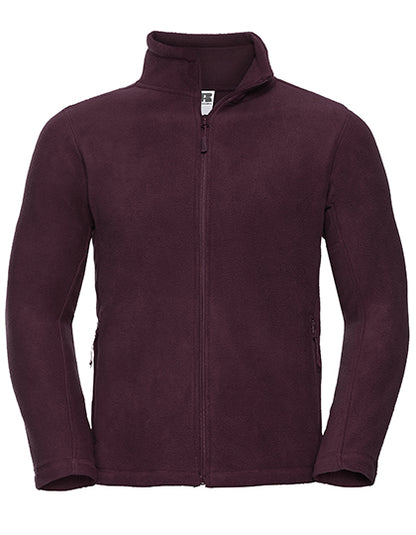 Men´s Full Zip Outdoor Fleece -  Burgund