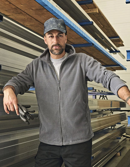 Men´s Full Zip Outdoor Fleece - Flaschengrün