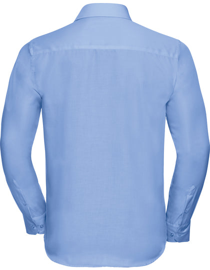 Men's Long Sleeve Tailored Ultimate Non-Iron Shirt-Heller Himmel