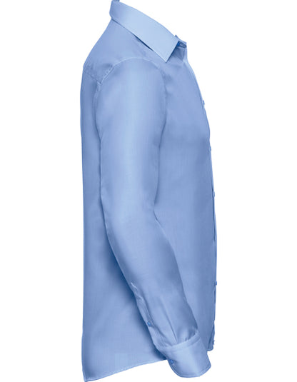 Men's Long Sleeve Tailored Ultimate Non-Iron Shirt-Heller Himmel