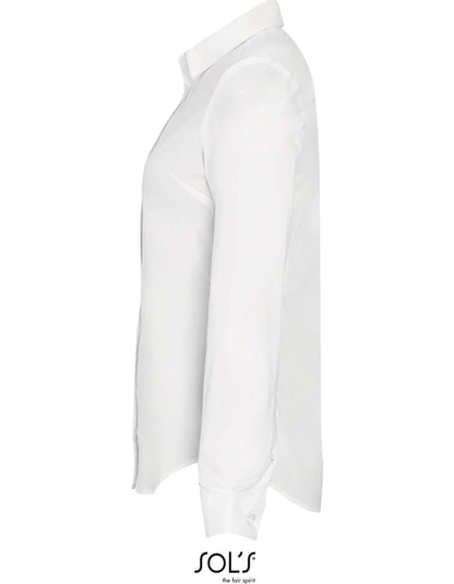 Women´s Long Sleeve Stretch Shirt Blake-Weiß